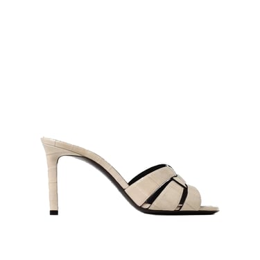 Saint Laurent Tribute 85 Leather Sandals Women