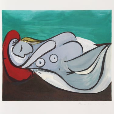 Formeuse a l'Oreiller (Marie-Therese Walter), Pablo Picasso (After), Marina Picasso Estate Lithograph Collection 