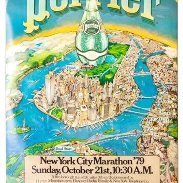 Perrier New York City Marathon Poster, 1979