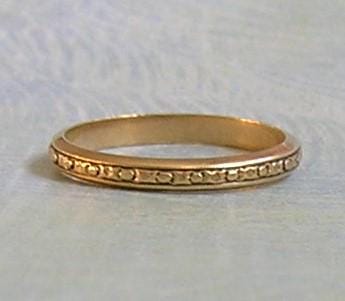 Vintage 14K Yellow Gold Band Ring, Vintage 14K Stacking Ring, Vintage Eternity Ring Band Size 6.5 (#4534) 