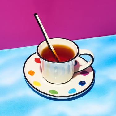Paint Palette Teacup Mug 3 Piece Set