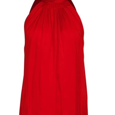 Reiss - Red Sleeveless High Neck 'Daniella' Top Sz 4