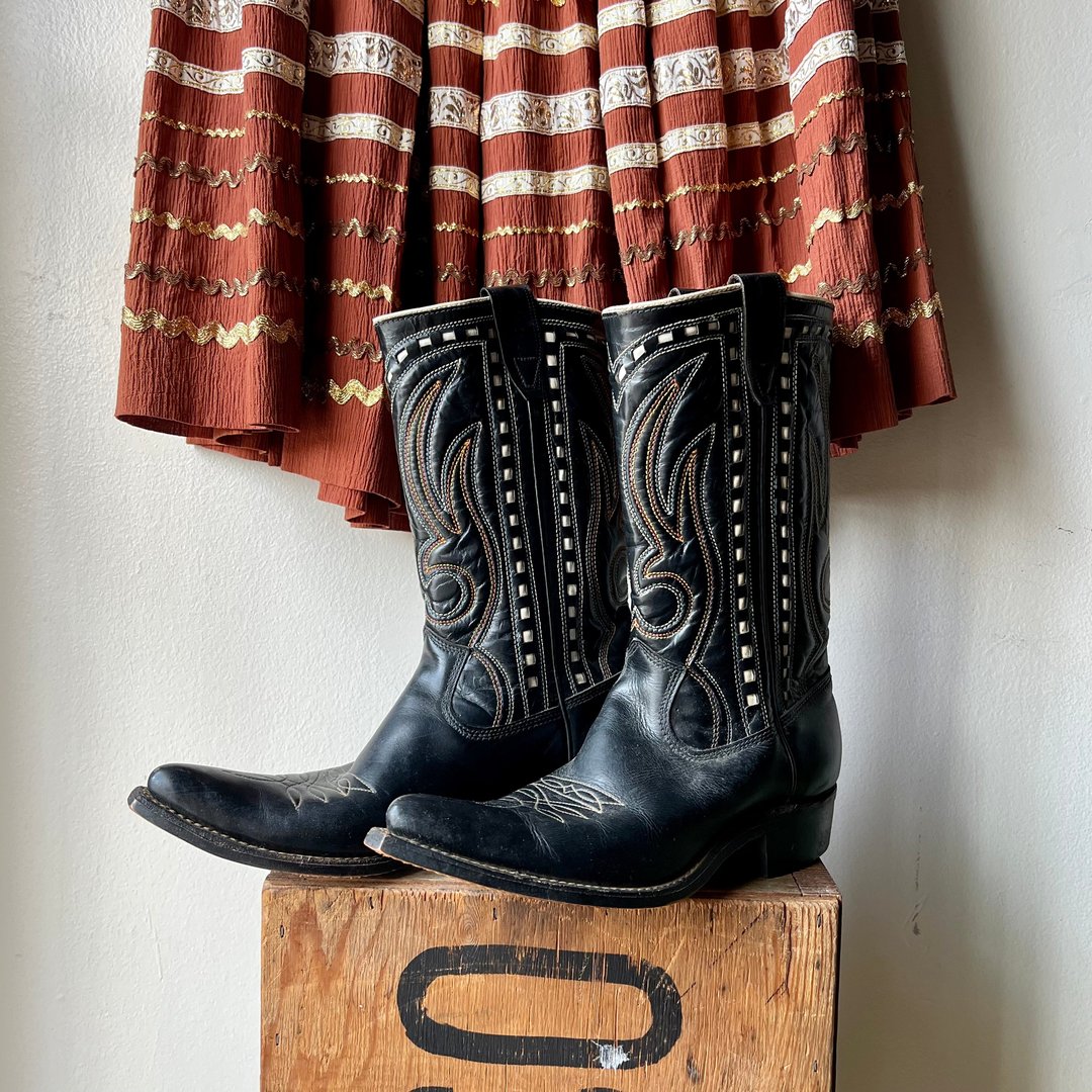 1950s Black Acme Boots / women's 5-5.5 | High Class Hillbilly ...