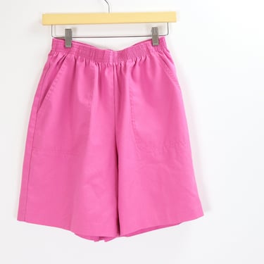 Vintage High Waist Shorts / Pink Trouser Shorts / 90's KORET S/M 