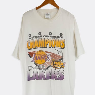 Vintage 2000 NBA Western Conference Finals Graphic T Shirt Sz XL