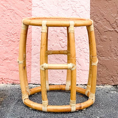 Cute Round Rattan Side Table