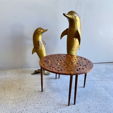 Vintage Brass Dolphins - Pair - LARGE - Shipping not Included 