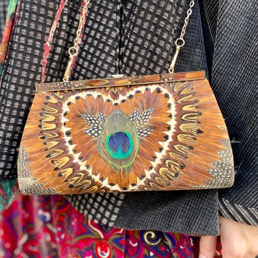 Peacock Feather Purse