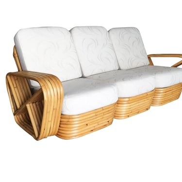 Restored Style Six-Strand Square Pretzel Sectional Sofa by Paul Frankl 