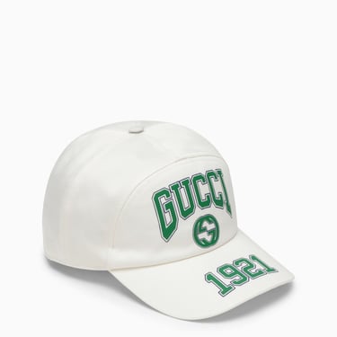 Gucci White Baseball Cap With Logo Men