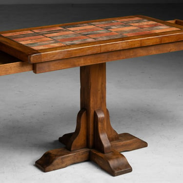 Terracotta &amp; Wood Table