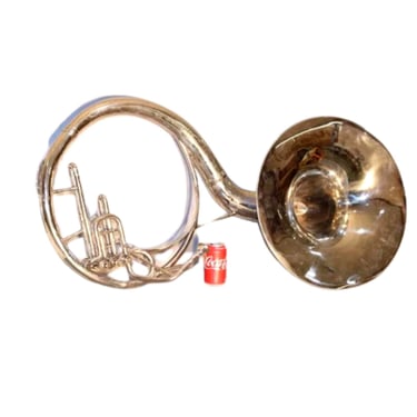 Sousaphone, Large Silver, Musical Instrument, Vintage, 20th Century!