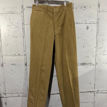 Vintage WW2 1940's US Military Wool Pants Chinos  Men's Military Trousers US Army WWII 34x32 