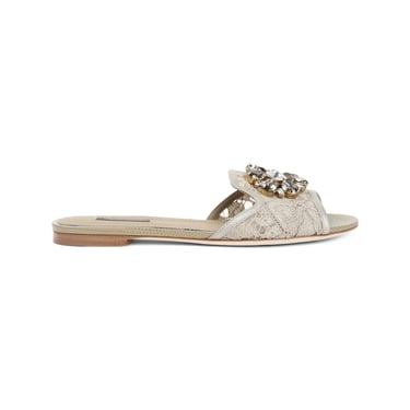 Dolce & Gabbana Women Dolce & Gabbana Lace Flat Sandals