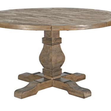 55" Round Pedestal Dining Table by Terra Nova Designs Los Angeles 