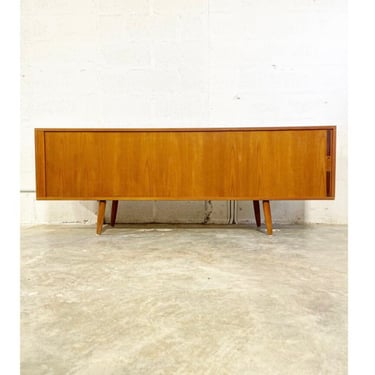 Danis Modern Tambour Door Console or Credenza 