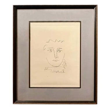 &quot;Pour Roby&quot; Etching by Pablo Picasso
