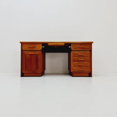 Mid century Danish solid teak modular desk by Dyrlund, 1960s 