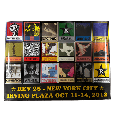 Revelation Records &quot;Rev 25&quot; New York City Irving Plaza Oct 11-14, 2012 Poster