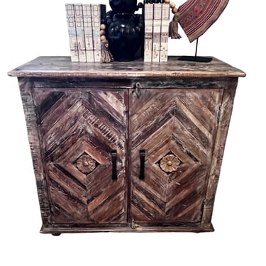 Bedford Brown Reclaimed Wood Console Cabinet B239-11