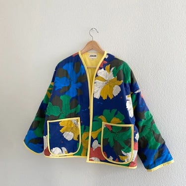 flowers quilting jacket
