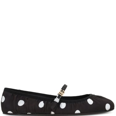 Dolce & Gabbana Women Dots Print Satin Ballets