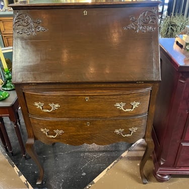 Antique Secretary Desk dark wood
