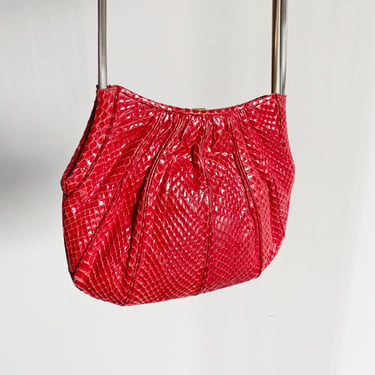 Vintage 80's Judith Leiber Red Purse 