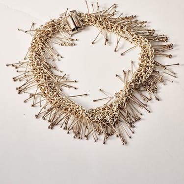 Sterling Choker with Pin Accents