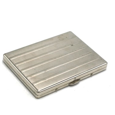 vintage Silver Metal Cigarette Case 