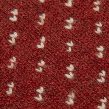 Sundazed 70s Boiled Wool Knit Jacquard Fair Isle Alpine - Red