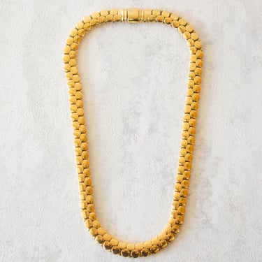 Vintage Mid-Century Gold-Tone Choker Necklace