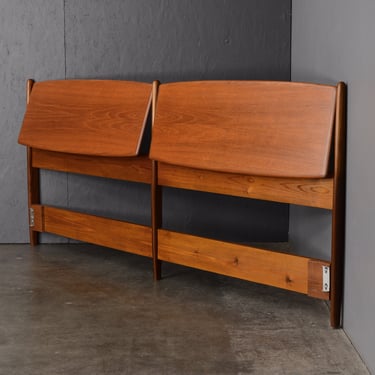 Svend Madsen King Headboard w/ Tilting Backrests Teak Mid-Century Danish Modern 