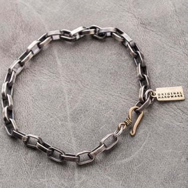 Original Hardware | Sterling Silver Modern Box Chain Bracelet