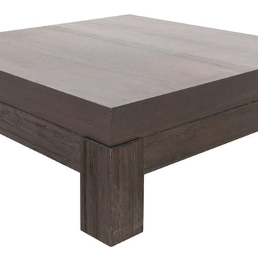 Square Wenge-Stained Oak Low Table