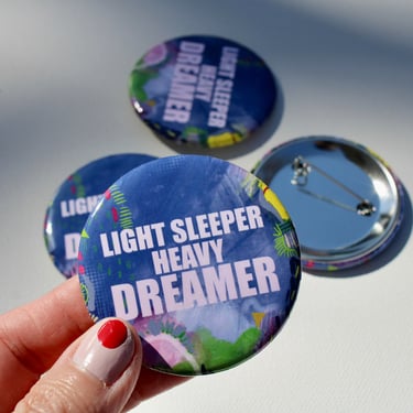 Gift for Dreamer, BFF Gift, Backpack pin back button 