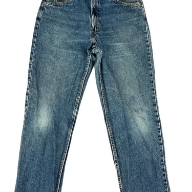 Vintage 90's Levi’s 550 Orange Tab Relaxed Fit Blue Denim Jeans Fit 31x29 USA