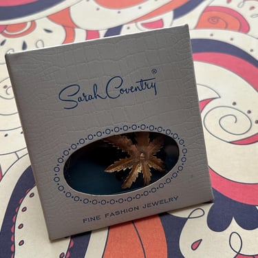 Sarah Coventry Autumn Haze brooch prism pin new old stock original box 