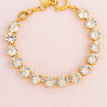 French Gold & Crystal Bracelet