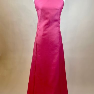 1970s Bubble Gum Pink Gown 