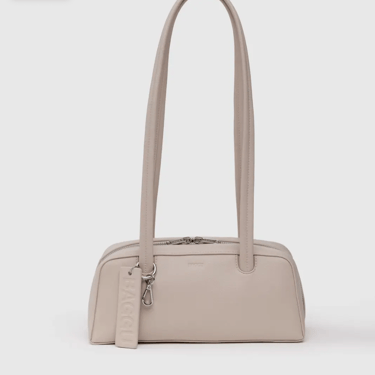 BAGGU Small Recycled Leather Bowler Bag