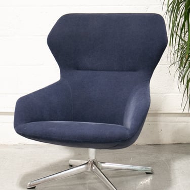 Blue Davis Modern Lounge Chair