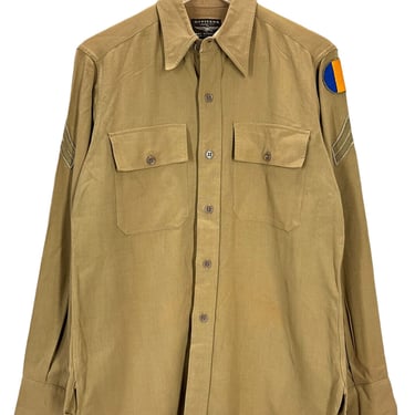Vintage 40's WW2 US Army Training &amp; Doctrine Command Khaki Shirt