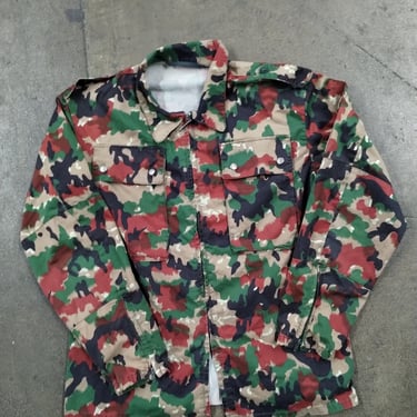 M 80’s Military M-83 Swiss Alplenflauge Medium Cotton 1980s 1970s European Military Vietnam M65 German 