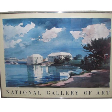 Vintage National Gallery of Art Monet Exhibit Poster