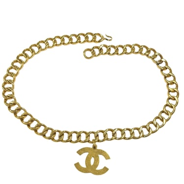 Chanel Gold Multi Logo Chain Belt