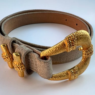 Vtg Carlisle Leather Belt | S/M