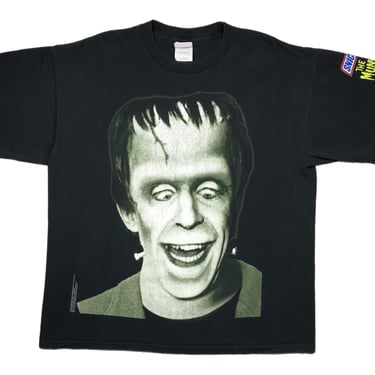 Vintage 1998 “The Munsters” Herman Munster Big Face TV Promo Graphic T-Shirt Size XL 