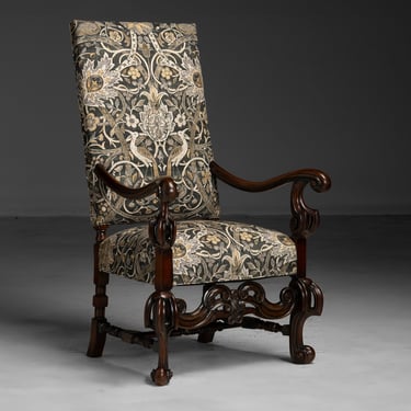 Armchair in William Morris Fabric