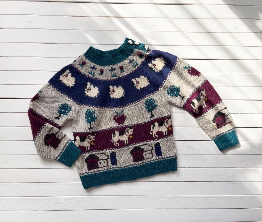 1980s Woolrich Sheep Wool Sweater Free Shipping - The